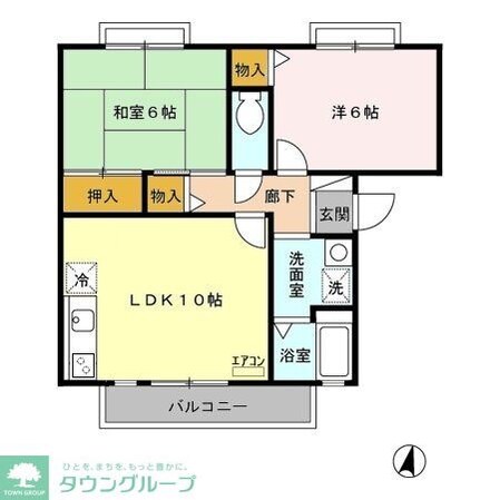 プリムヴェール弐番館の物件間取画像